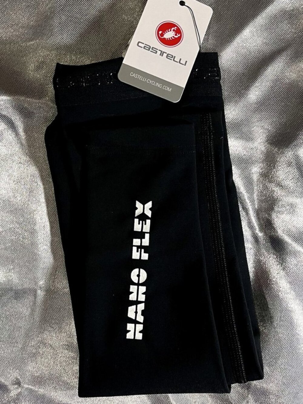 Castelli Nano Flex 3G Arm Warmers Size S NWT Black Water Repellent Cycling